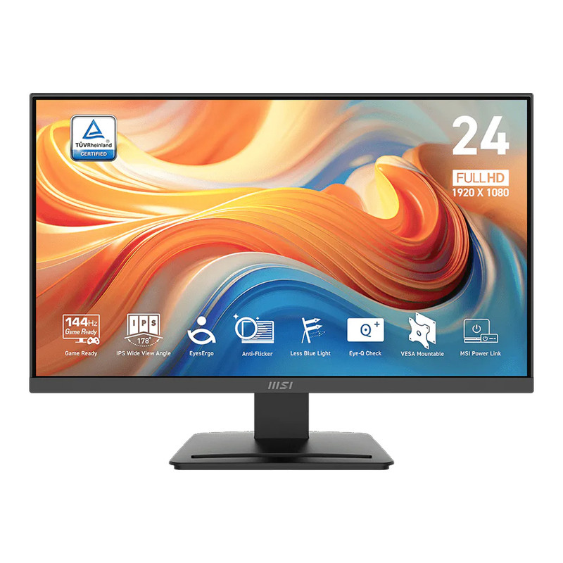 مانیتور 23.8 اینچ ام اس آی مدل PRO MP243L E14 با وضوح Full HD، پنل IPS و نرخ بروزرسانی 144 هرتز