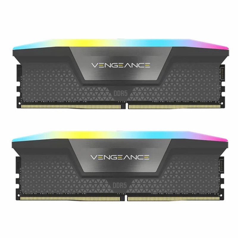 رم دسکتاپ کورسیر VENGEANCE RGB DDR5 دو کاناله 64 گیگابایت 5200 مگاهرتز CL40 با هیت‌سینک و ولتاژ 1.2 ولت