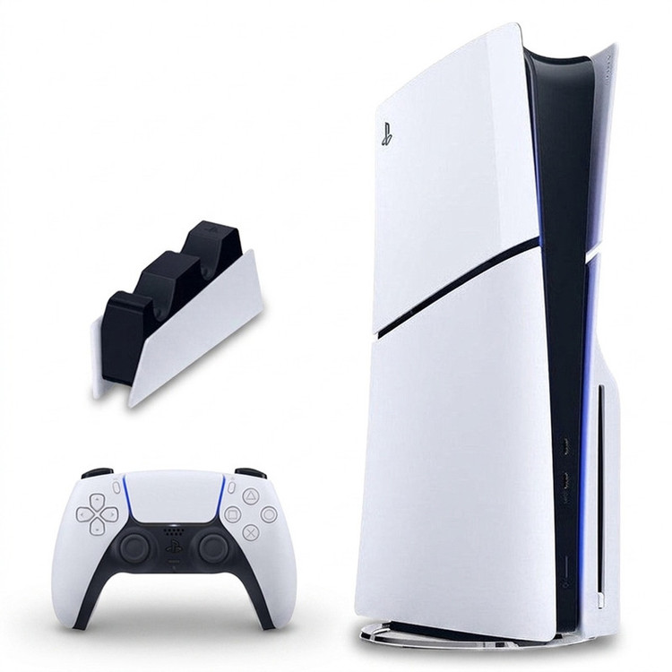 کنسول بازی سونی مدل PlayStation 5 Slim ظرفیت یک ترابایت ریجن 2016A اروپا به همراه پایه شارژر