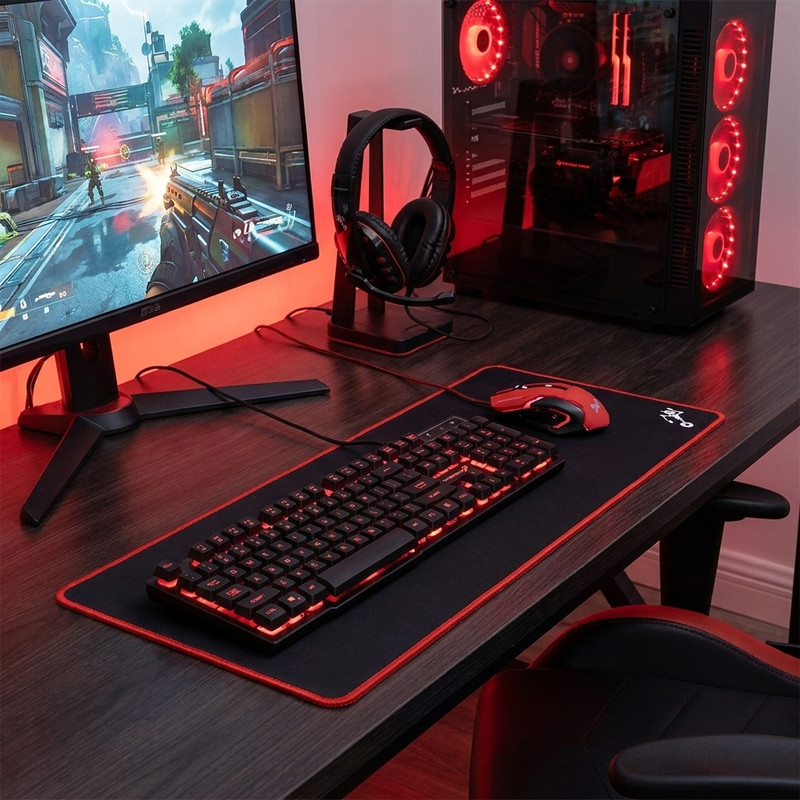 ست گیمینگ تکنو میشن مدل BUNDLE_4_IN_1_BACKLIT