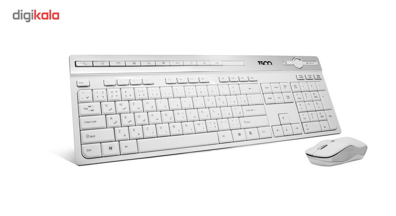 کیبورد بی سیم تسکو مدل TKM7106W همراه با موس بیسیم