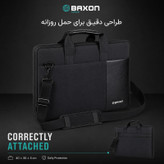 کیف لپ تاپ بگسون فورس مدل LR-1607 مناسب برای لپ تاپهای 15.6 اینچ، 13.5 تا 13 اینچ