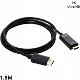 کابل تبدیل Display Port به HDMI مدل UHD 4K طول 1.8 متر