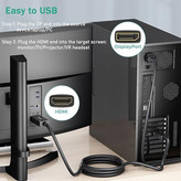 کابل تبدیل Display Port به HDMI مدل UHD 4K طول 1.8 متر