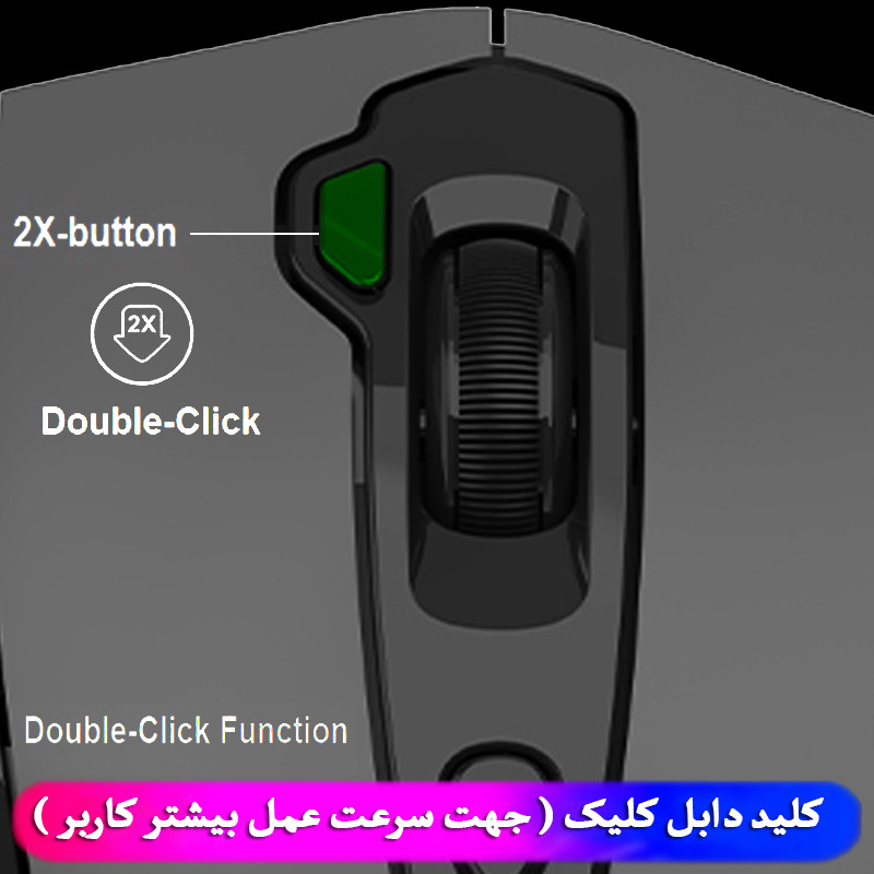 ماوس بی سیم ای فورتک مدل FSTYLER-FG-55-S-PLUS-SILENT