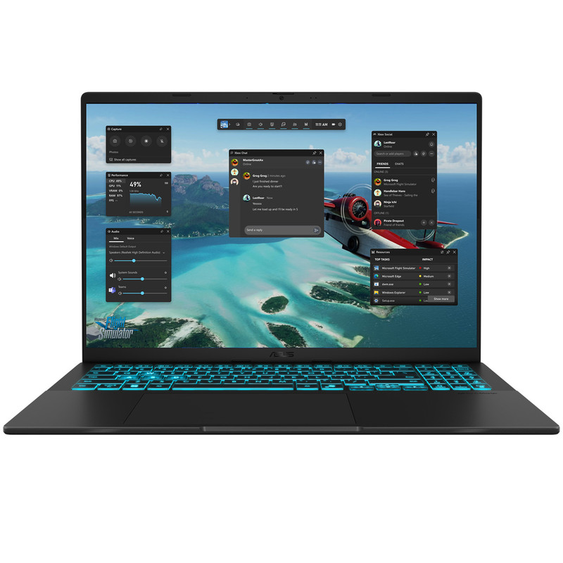 لپ تاپ 16 اینچی ایسوس مدل V16 V3607VJ-Core 7 240H-RTX3050 6GB-16GB DDR5 5600MHz-512GB SSD-WUXGA 144Hz-W