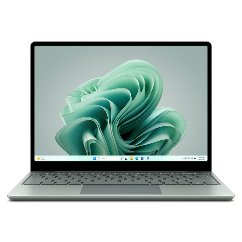 لپ تاپ 12.4 اینچی مایکروسافت مدل Surface Laptop Go 3 با پردازنده Core i5-1235U، رم 8 گیگابایت LPDDR5، حافظه SSD با ظرفیت 128 گیگابایت، صفحهنمایش لمسی PixelSense، ویندوز 11 پرو، وزن 1.12 کیلوگرم، شارژدهی تا 15 ساعت