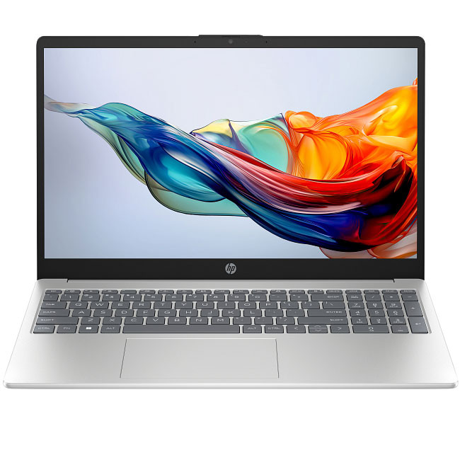 لپ‌تاپ 15.6 اینچی اچ‌ پی مدل fc0196nia-15، با پردازنده Ryzen 5 7520U، حافظه رم 8 گیگابایت LPDDR5 با فرکانس 5500 مگاهرتز، حافظه داخلی SSD با ظرفیت 512 گیگابایت، صفحه‌نمایش IPS با وضوح Full HD، وبکم 720p با درپوش لنز و Wi-Fi 6