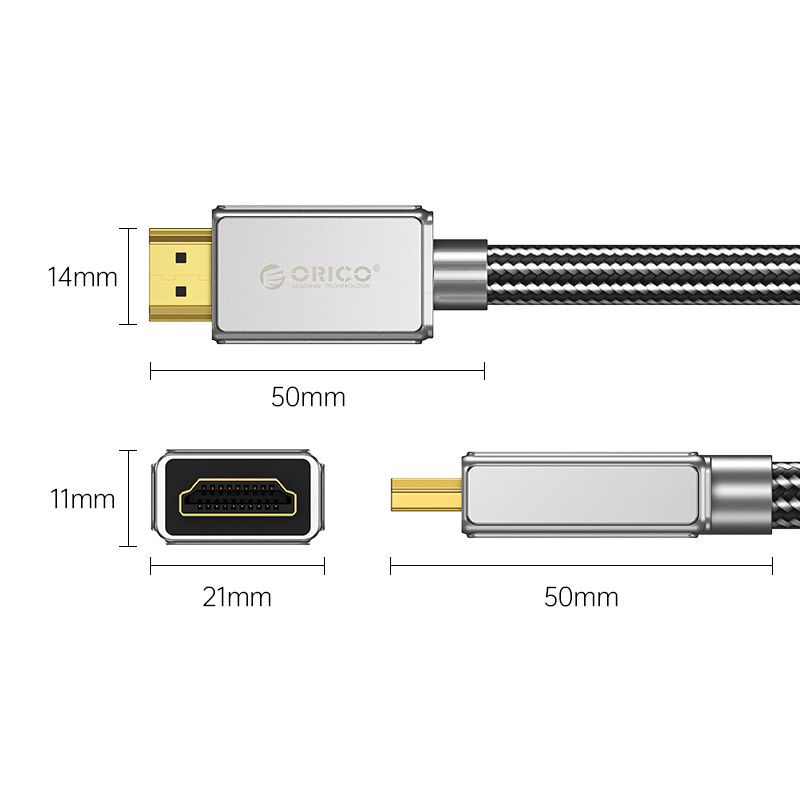 کابل HDMI 8K ورژن ۲.۱ اوریکو مدل H8AY-20