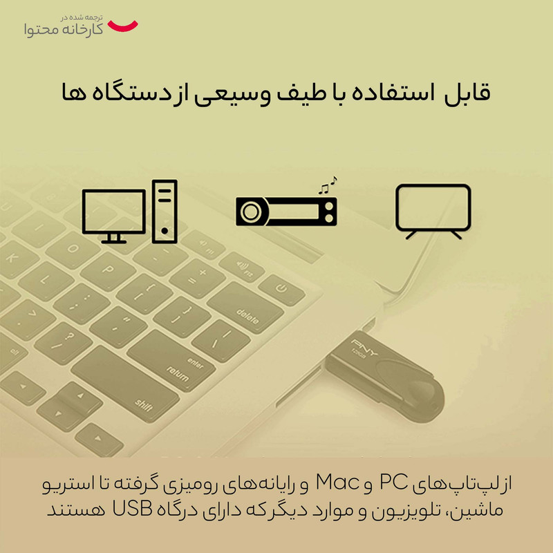 فلش مموری پی ان وای مدل Attache 4 ظرفیت 256 گیگابایت