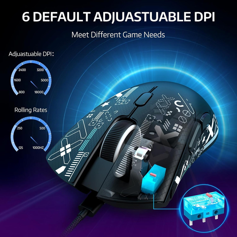 ماوس بی سیم گیمینگ اتک شارک مدل R1 LightWeight