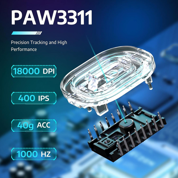 ماوس بی سیم گیمینگ اتک شارک مدل R1 LightWeight