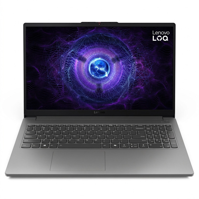 لپ‌تاپ 15.6 اینچی لنوو مدل LOQ 15IAX9E با پردازنده Core i5-12450HX، کارت گرافیک RTX 4050 با 6 گیگابایت حافظه اختصاصی، 8 گیگابایت رم DDR5 و حافظه داخلی SSD NVMe با ظرفیت 512 گیگابایت، نمایشگر Full HD با نرخ نوسازی 144 هرتز، سیستم عامل ویندوز