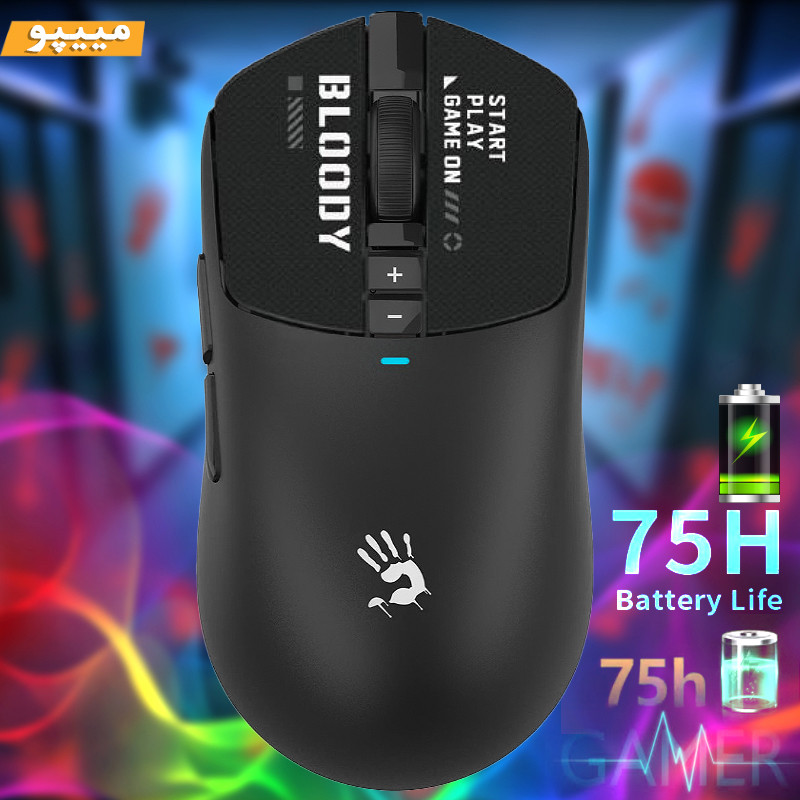 ماوس گیمینگ دوگانه بیسیم و باسیم بلادی مدل R_72_ULTRA_DUAL
