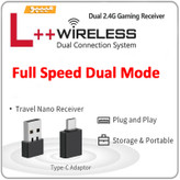 ماوس گیمینگ دوگانه بیسیم و باسیم بلادی مدل R_72_ULTRA_DUAL