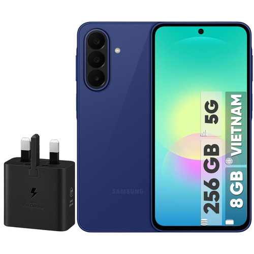 گوشی موبایل سامسونگ مدل Galaxy A27 دو سیم کارت ظرفیت 256 گیگابایت و رم 8 گیگابایت - ویتنام - به همراه شارژر 25 وات سامسونگ