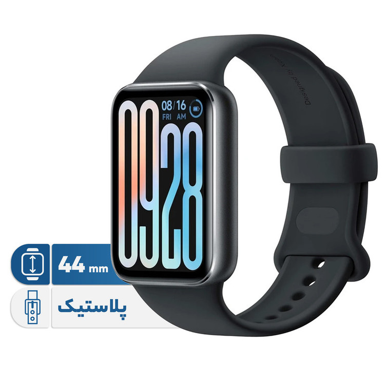 ساعت هوشمند 44 میلیمتری شیائومی مدل Smart Band 9 Pro، مناسب برای ورزش، کنترل سطح اکسیژن خون، شمارش ضربان قلب، پایش وضعیت خواب، با بند پلاستیکی