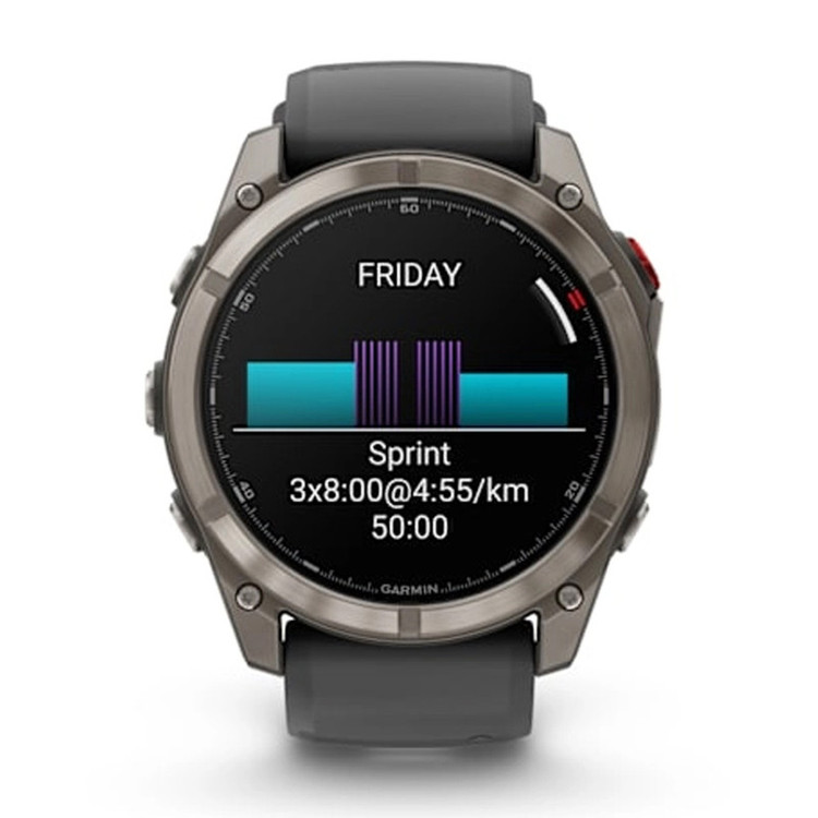 ساعت هوشمند 47 میلیمتری گارمین مدل Fenix 8 Pro با بند سیلیکونی