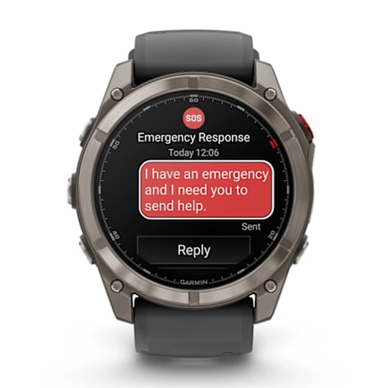 ساعت هوشمند 47 میلیمتری گارمین مدل Fenix 8 Pro با بند سیلیکونی