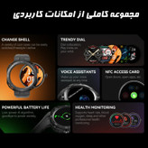 ساعت هوشمند مدل HW3 Cyber-Flicker Case