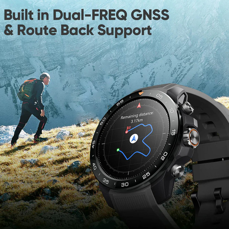ساعت هوشمند 48 میلیمتری میبرو مدل GS Explorer S با بند سیلیکونی