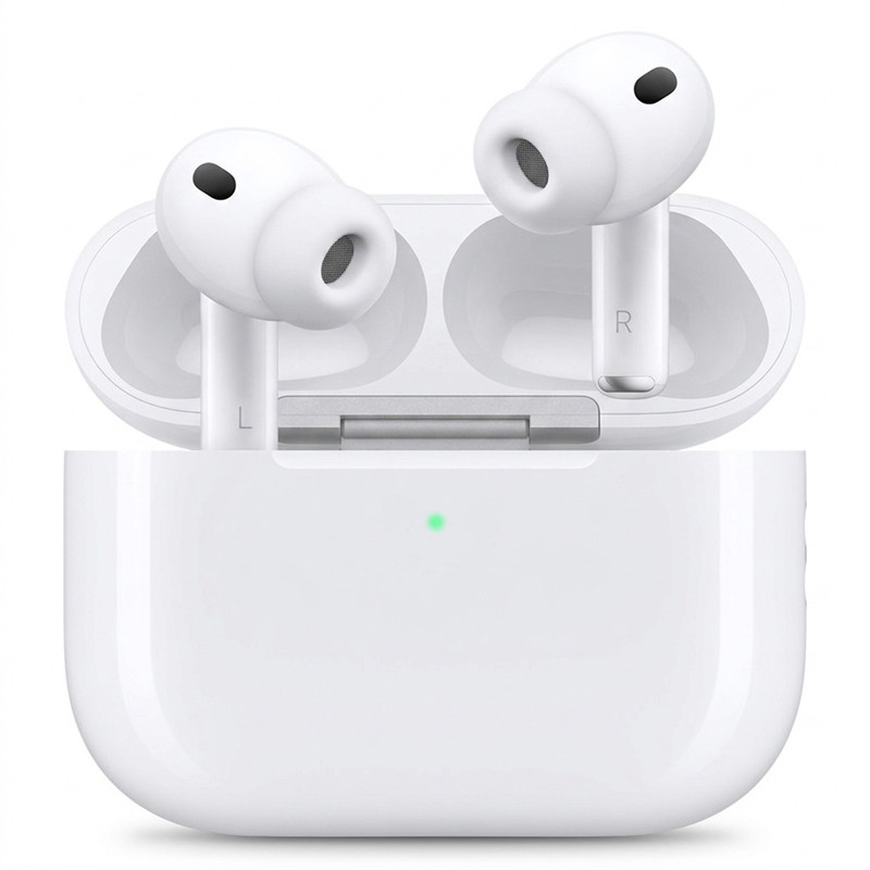 هدفون بلوتوثی اپل مدل AirPods Pro 3 با نویز کنسلینگ فعال، قابلیت پخش صدای محیطی، عمر باتری 10 ساعت، مقاوم در برابر رطوبت و عرق