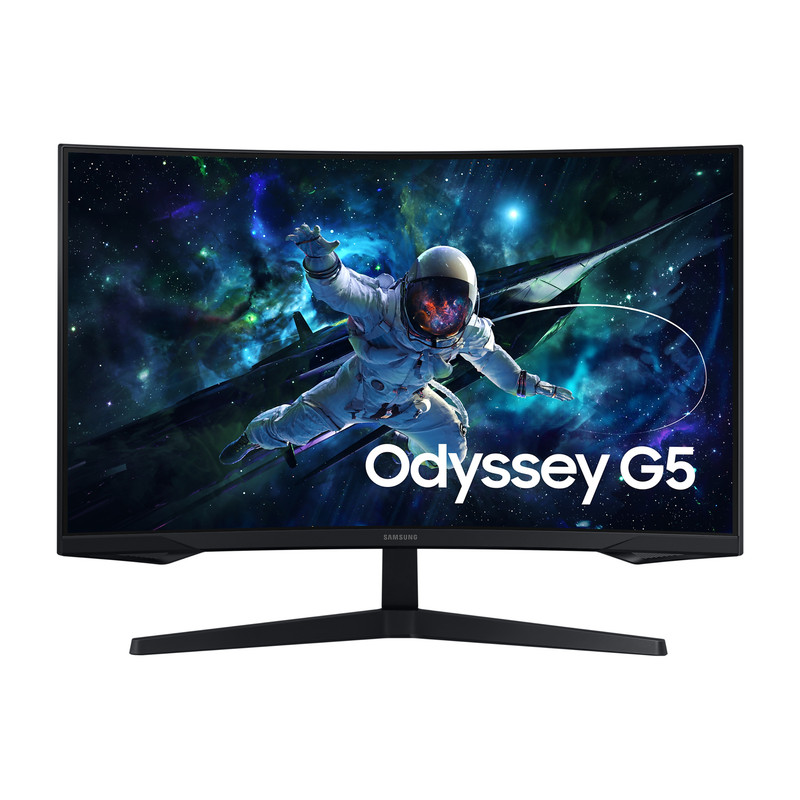 مانیتور خمیده گیمینگ 27 اینچ سامسونگ مدل Odyssey G5 G55C LS27CG552 با وضوح QHD، پنل VA و نرخ بروزرسانی 165 هرتز