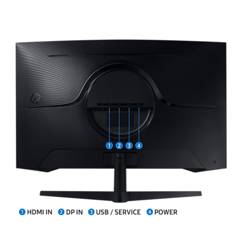 مانیتور خمیده گیمینگ 27 اینچ سامسونگ مدل Odyssey G5 G55C LS27CG552 با وضوح QHD، پنل VA و نرخ بروزرسانی 165 هرتز
