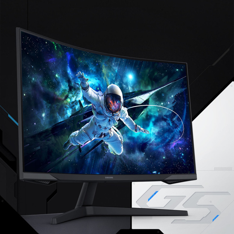 مانیتور خمیده گیمینگ 27 اینچ سامسونگ مدل Odyssey G5 G55C LS27CG552 با وضوح QHD، پنل VA و نرخ بروزرسانی 165 هرتز