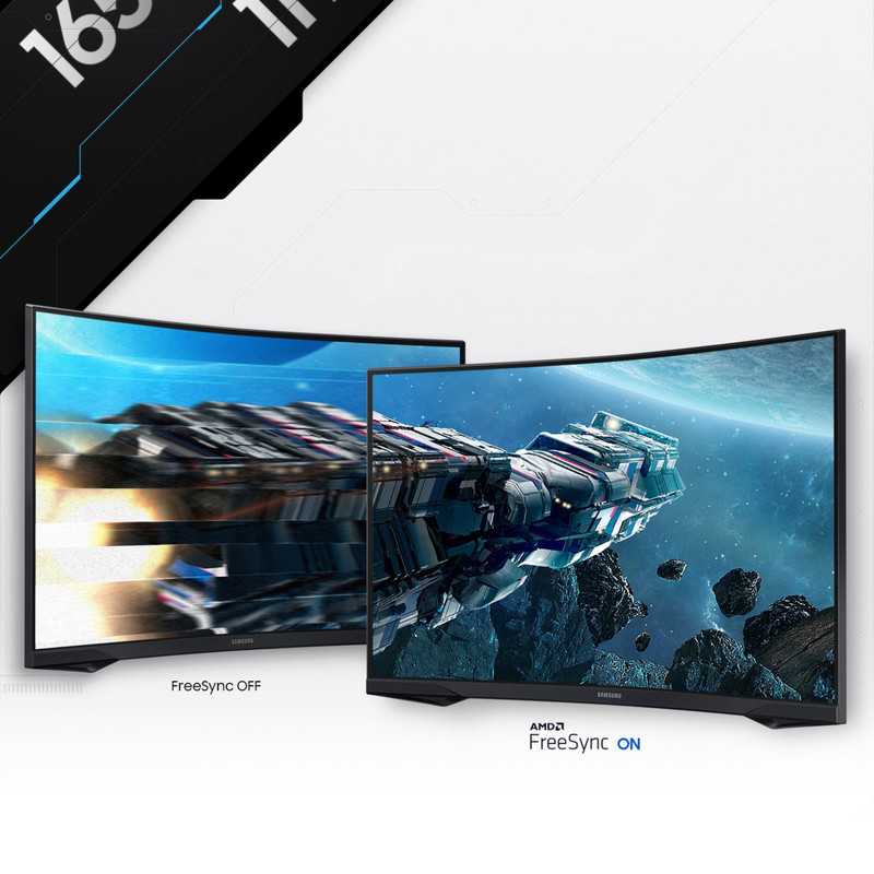 مانیتور خمیده گیمینگ 27 اینچ سامسونگ مدل Odyssey G5 G55C LS27CG552 با وضوح QHD، پنل VA و نرخ بروزرسانی 165 هرتز