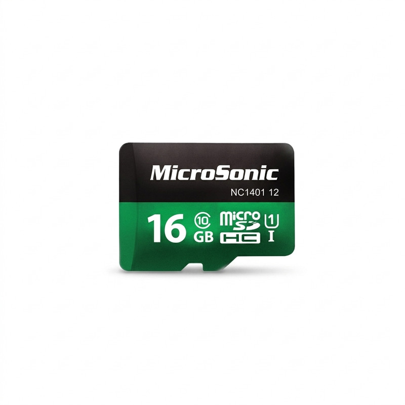 کارت حافظه microSDHC میکروسونیک مدل HC کلاس 10 استاندارد UHS-I U1 سرعت 80MBps ظرفیت 16 گیگابایت