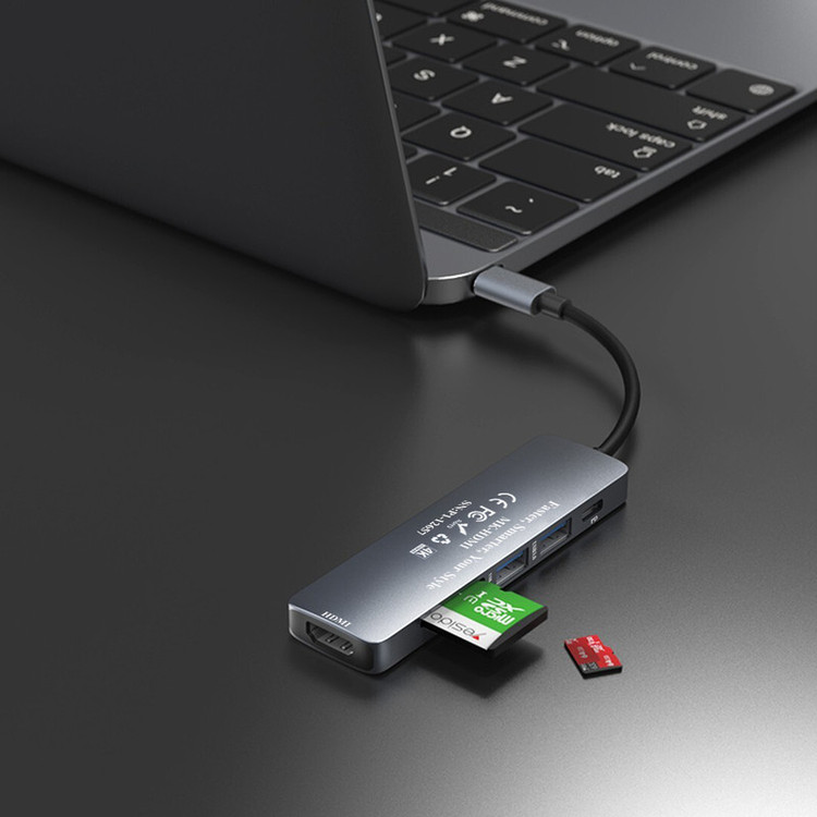 هاب 6 پورت USB-C ماکار مدل MK-HDMI