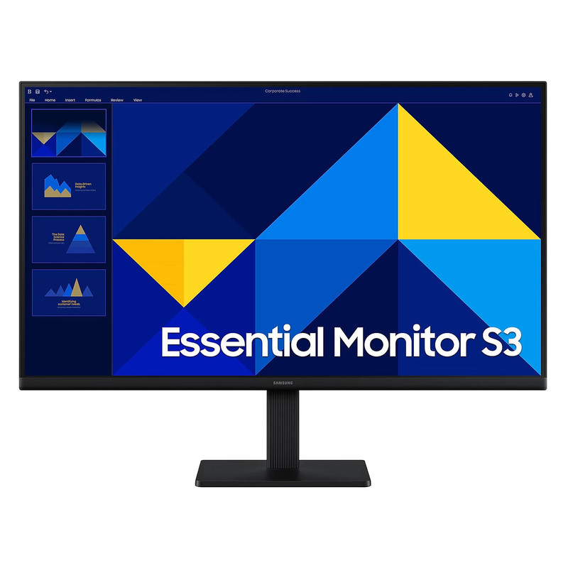 مانیتور 27 اینچ سامسونگ مدل Essential Monitor S3 S30GD LS27D300GAMXUE با وضوح Full HD، پنل IPS و نرخ بروزرسانی 100 هرتز