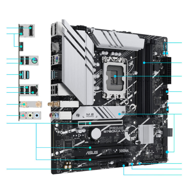 مادربرد ایسوس مدل PRIME B760M-A WIFI