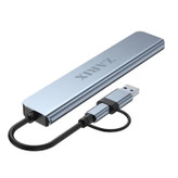 هاب 8 پورت USB 3.0/USB-C زاریکس مدل Z8 Pro