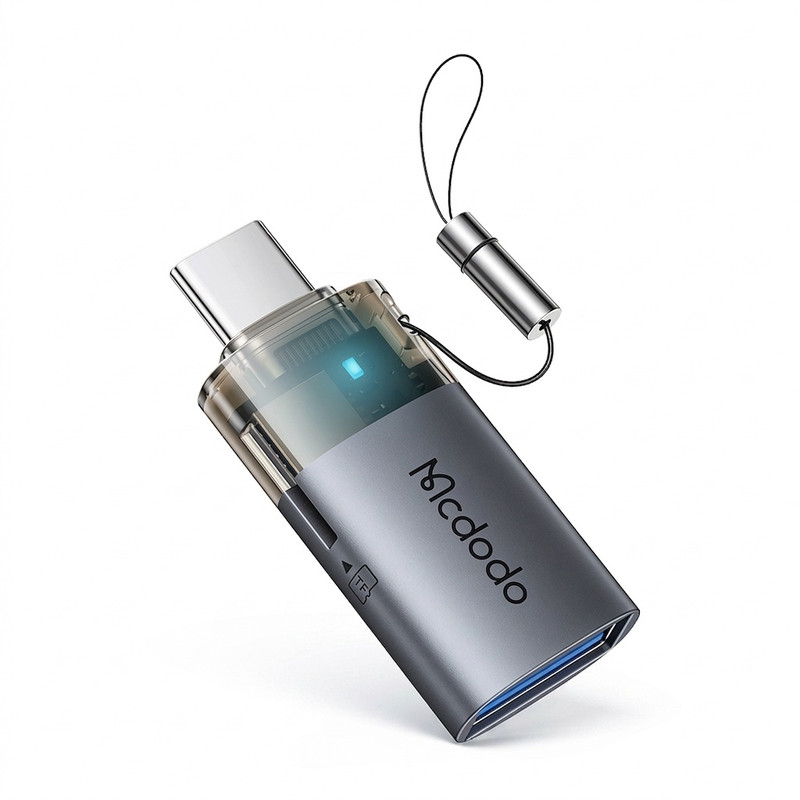 مبدل USB-A / Micro SD به USB-C مک دودو مدل OT-7600