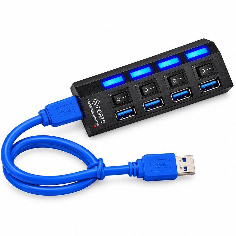 هاب ۴ پورت USB3.0 هارمن مدل پورتز RH 3