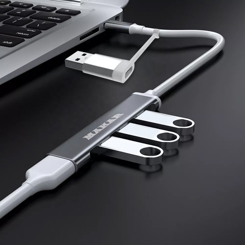 هاب 4 پورت USB/USB-C ماکار مدل Multi Connection Adapter