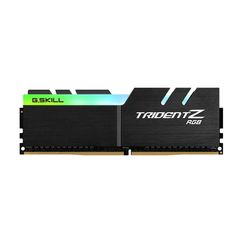 رم دسکتاپ DDR4 دوکاناله فرکانس 3600 مگاهرتز تایمینگ CL18 جی‌ اسکیل مدل TridentZ RGB ظرفیت 32 گیگابایت هیت‌سینک دار، پشتیبانی از Intel XMP