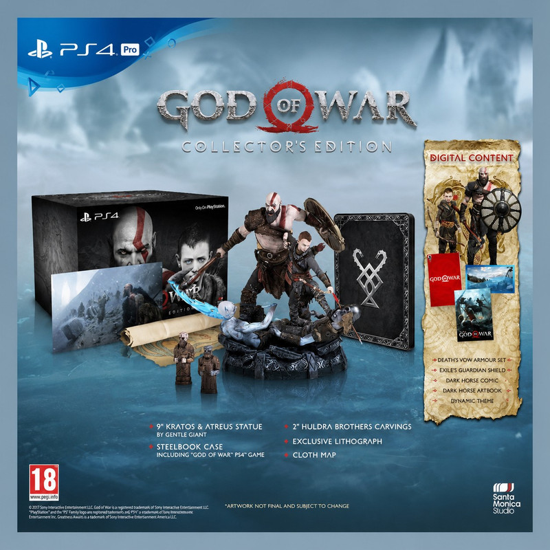 بازی God of War نسخه Collector’s Edition مخصوص Ps4