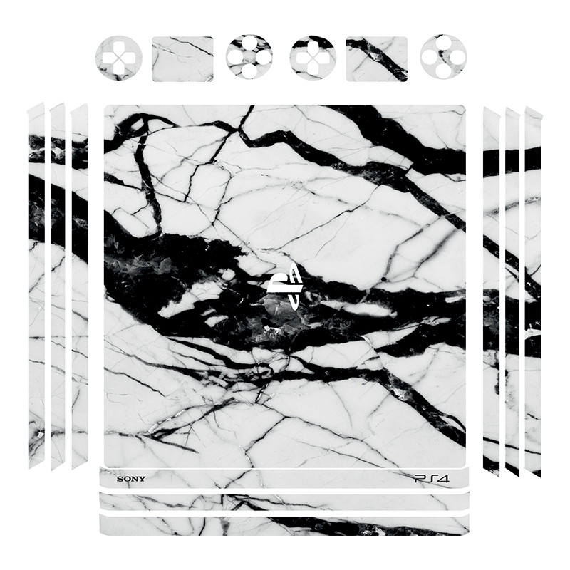 برچسب پلی استیشن 4 پرو توییجین وموییجین مدل marble 02 مجموعه 16 عددی