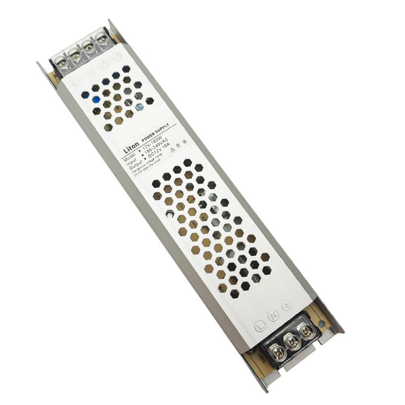 منبع تغذیه 12 ولت 15 آمپر لیتون مدل 12V-180W اسلیم