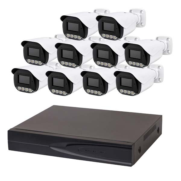 سیستم امنیتی تحت شبکه ۵مگاپیکسل مدل IPCH10-5M مجموعه ۱۰ عددی