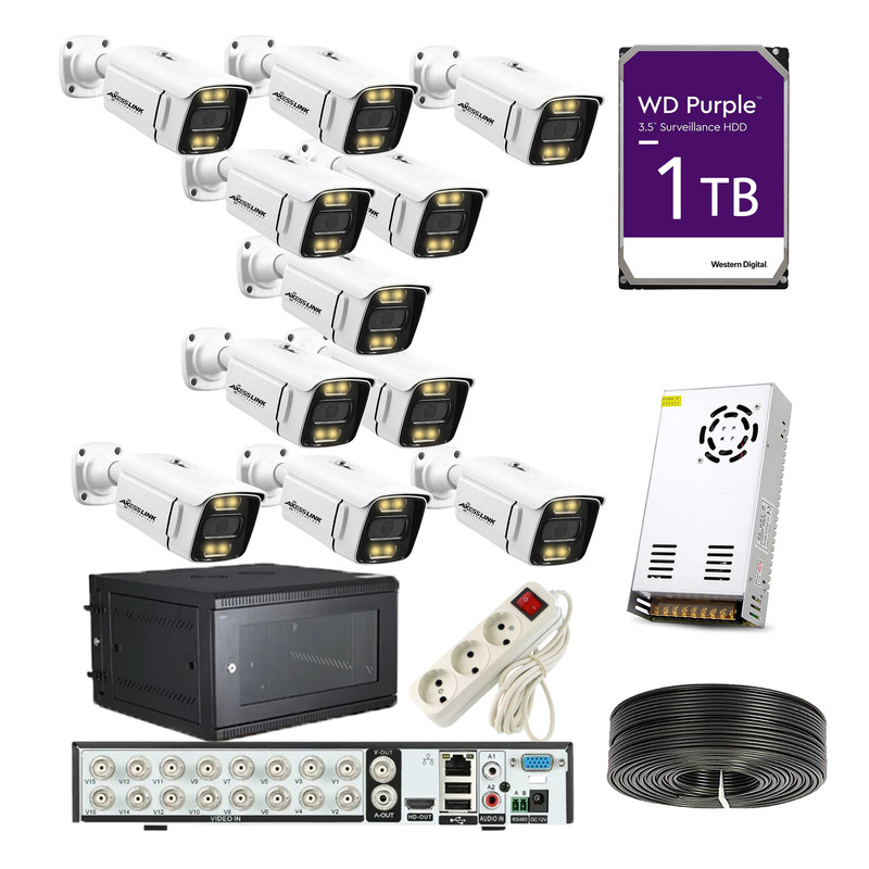 سیستم امنیتی مدل PACK AHD 11 STAR LIGTH - AXESSLINK