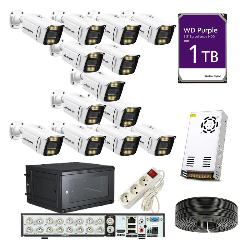 سیستم امنیتی مدل PACK AHD 13 STAR LIGTH - AXESSLINK مجموعه 13 عددی