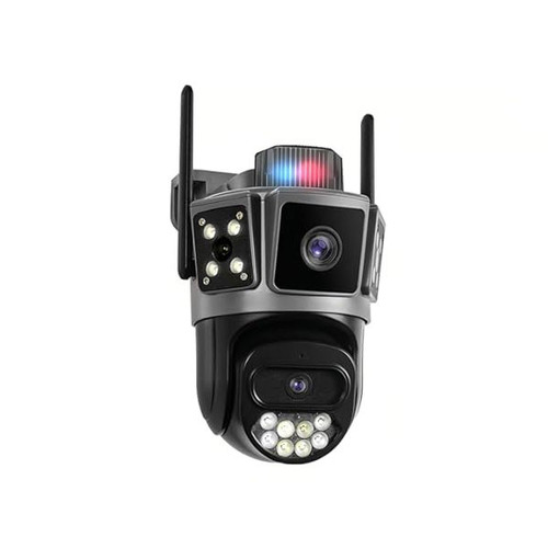 دوربین مداربسته تحت شبکه 2 لنز اوکم مدل SD17، با کیفیت تصویر Full HD، چرخش 360 درجه افقی، دید در شب Warm Light، تشخیص حرکت با هوش مصنوعی، مکالمه دوطرفه، پشتیبانی از کارت حافظه تا 128 گیگابایت و اتصال از طریق سیمکارت