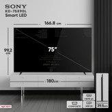 تلویزیون 75 اینچ ال ای دی هوشمند سونی مدل KD-75X90L