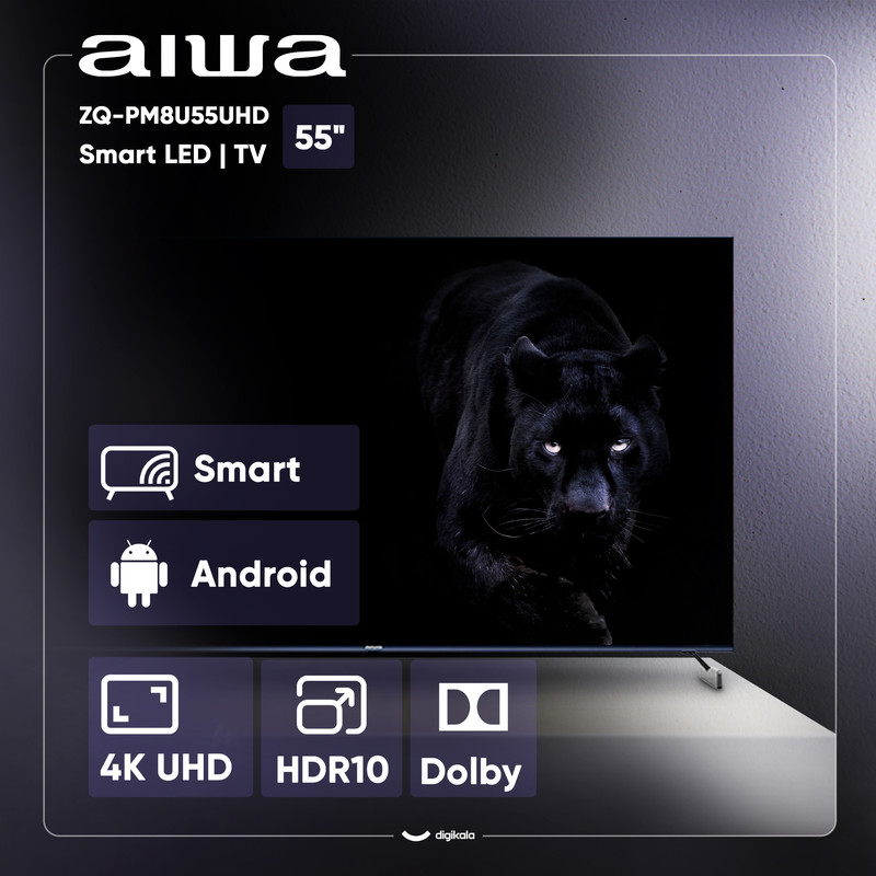 تلویزیون 55 اینچ ال ای دی هوشمند آیوا مدل ZQ-PM8U55UHD
