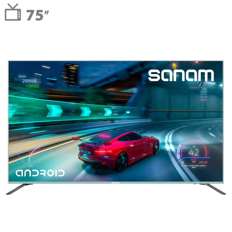 تلویزیون 75 اینچ کیو ال ای دی هوشمند صنام مدل SQL-75M2040