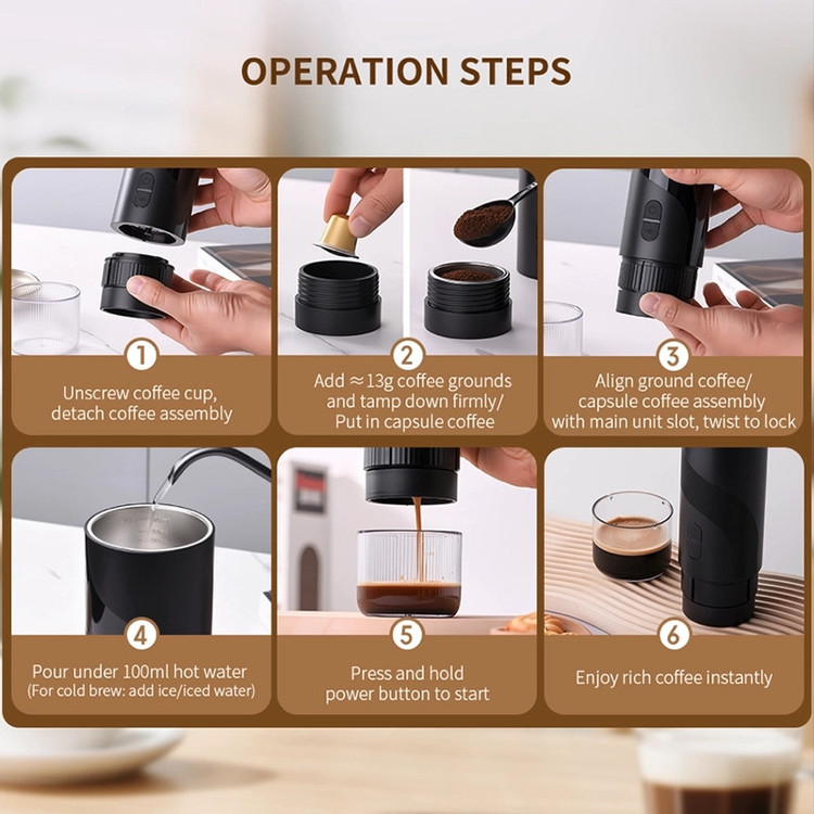 اسپرسوساز سفری کی ال تی مدل Coffee Machine 02